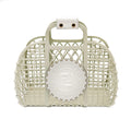 Basket Small Minibag White Recycled Plastic