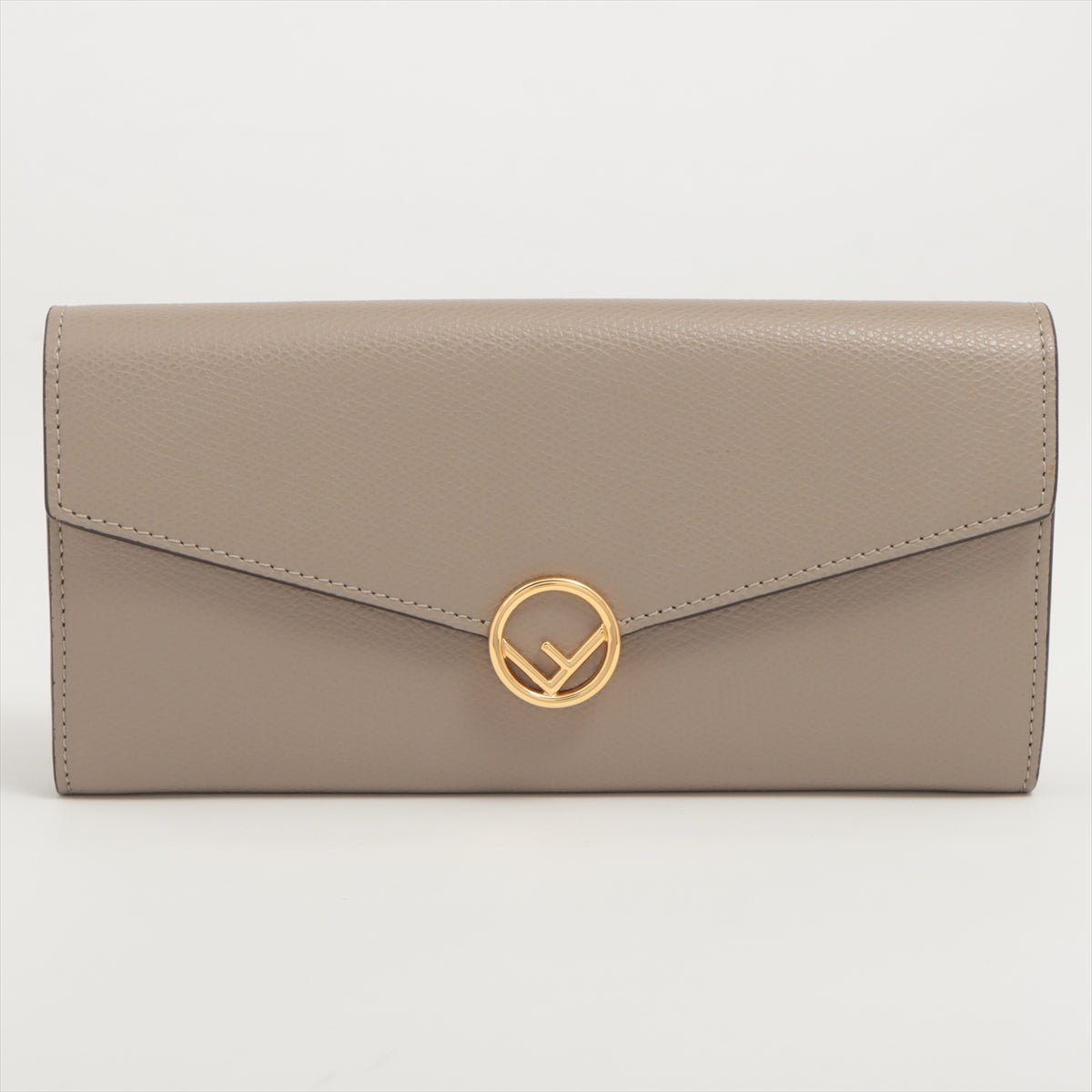 Continental Leather Wallet Beige