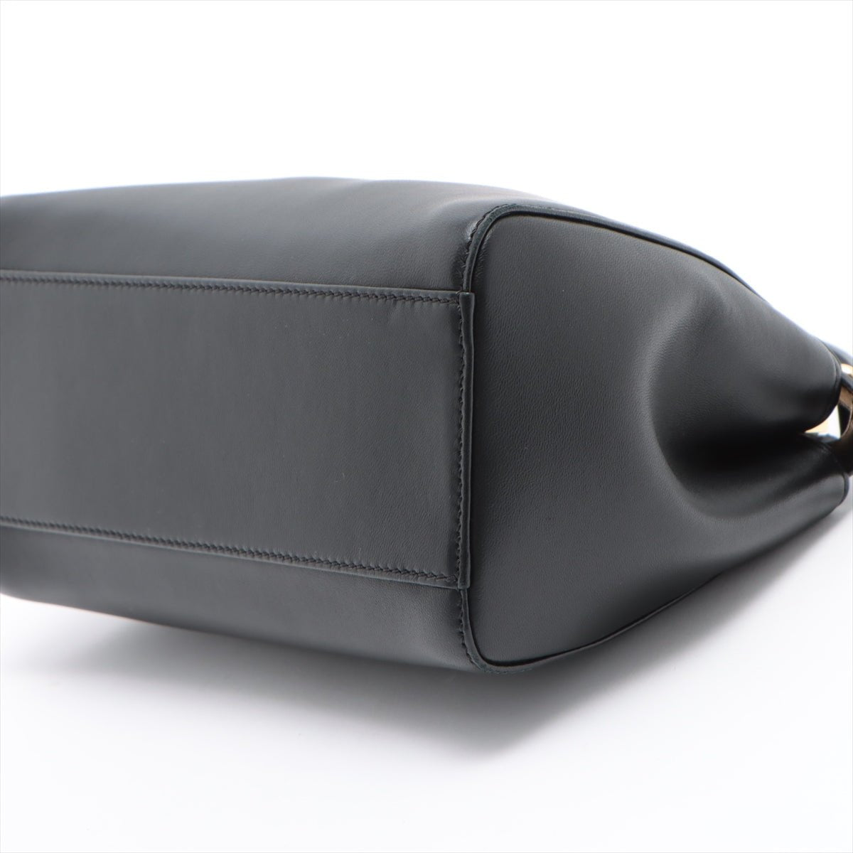 Peekaboo Mini Black Leather
