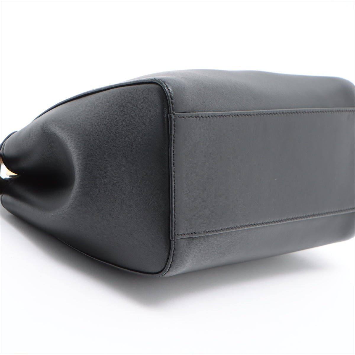 Peekaboo Mini Black Leather