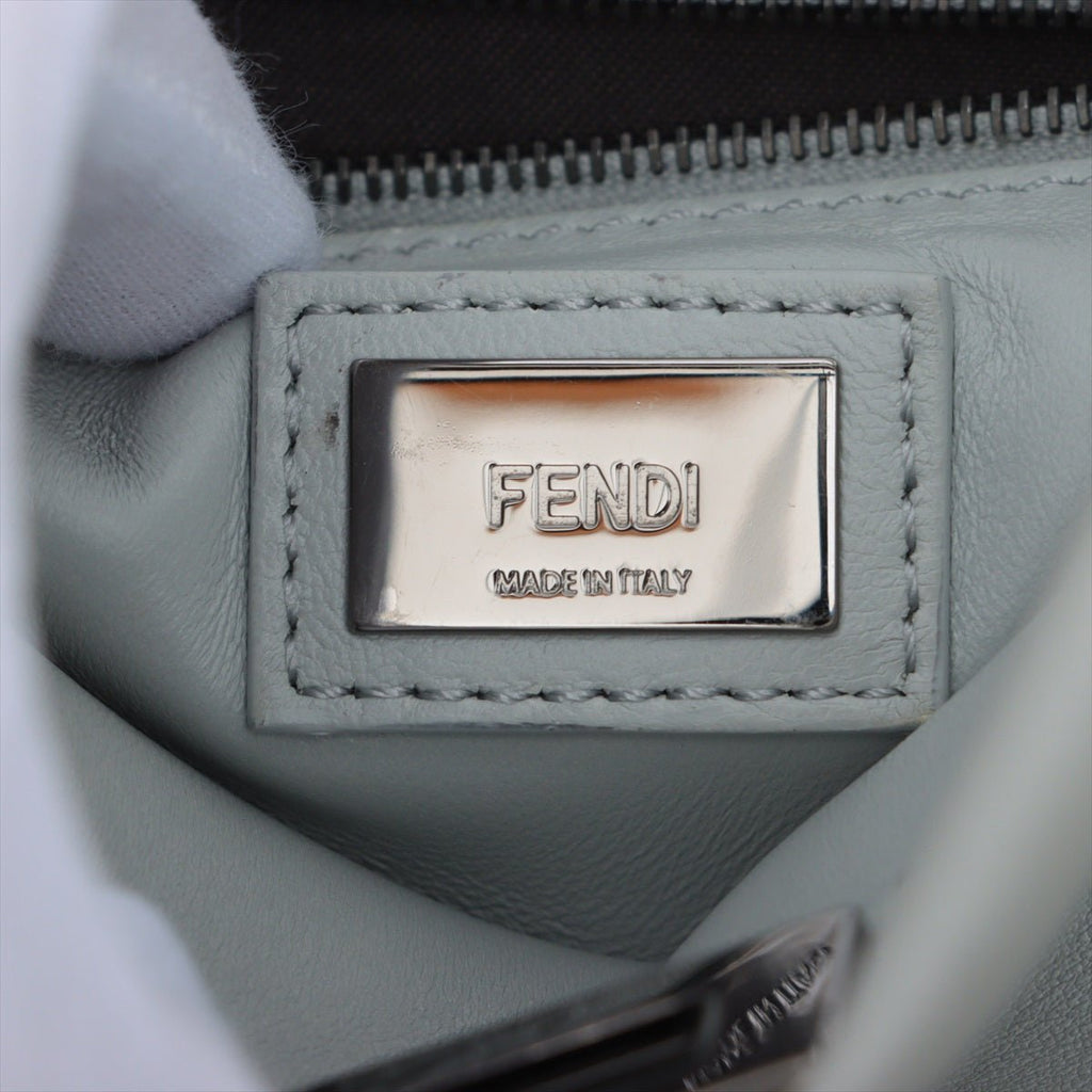 Peekaboo Mini Studded Grey Leather 2-way