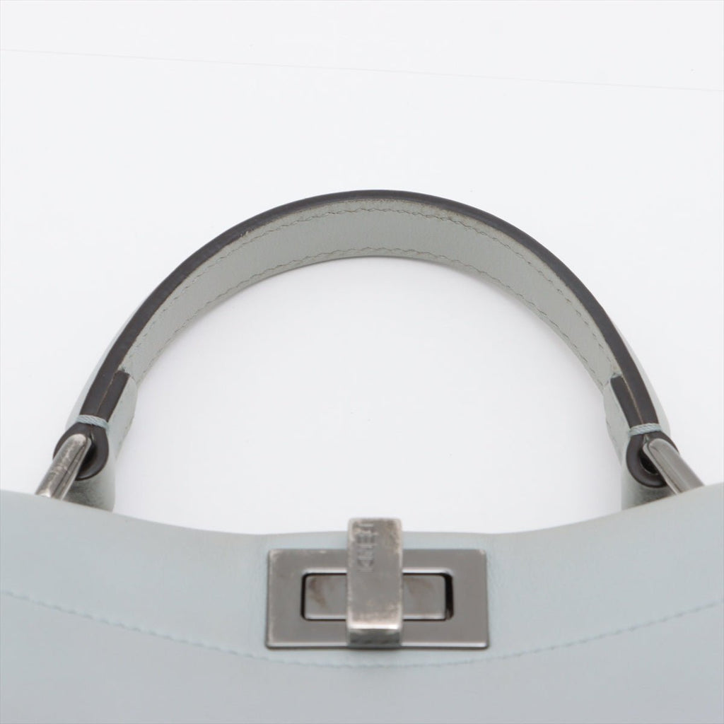 Peekaboo Mini Studded Grey Leather 2-way