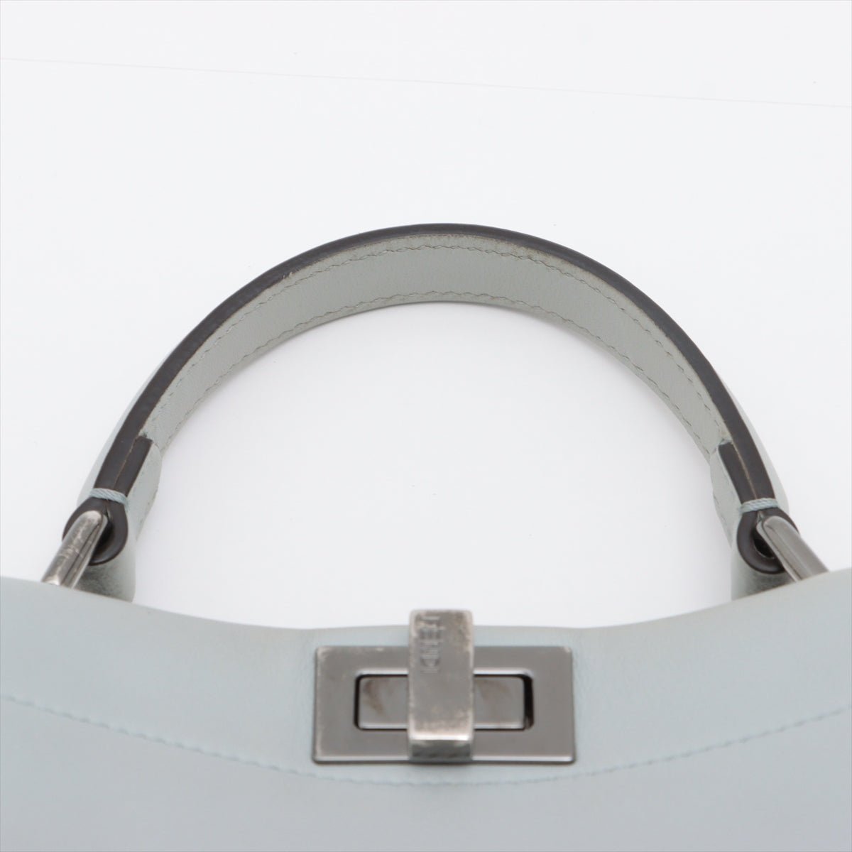 Peekaboo Mini Studded Grey Leather 2-way