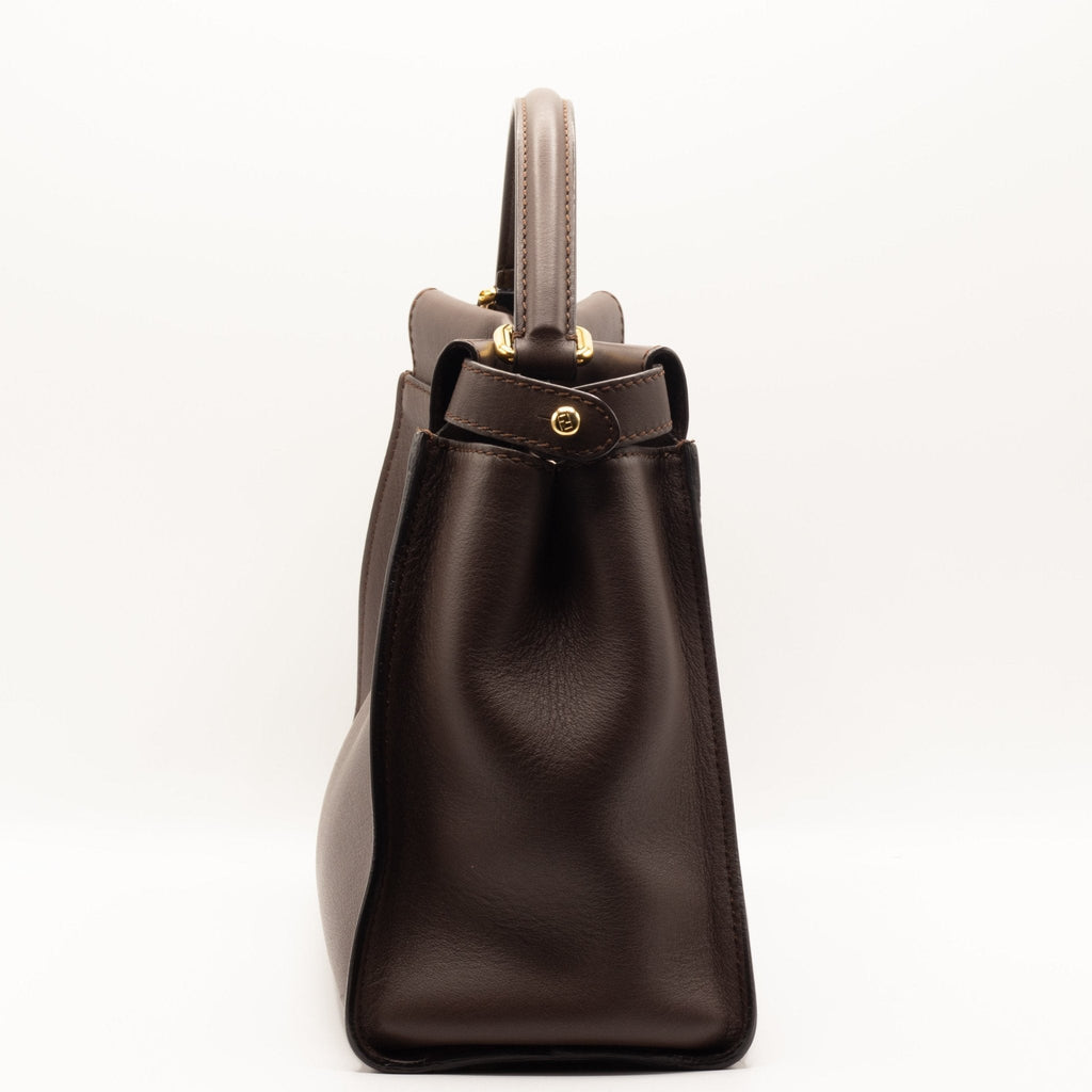 Peekaboo Regular Brown Leather