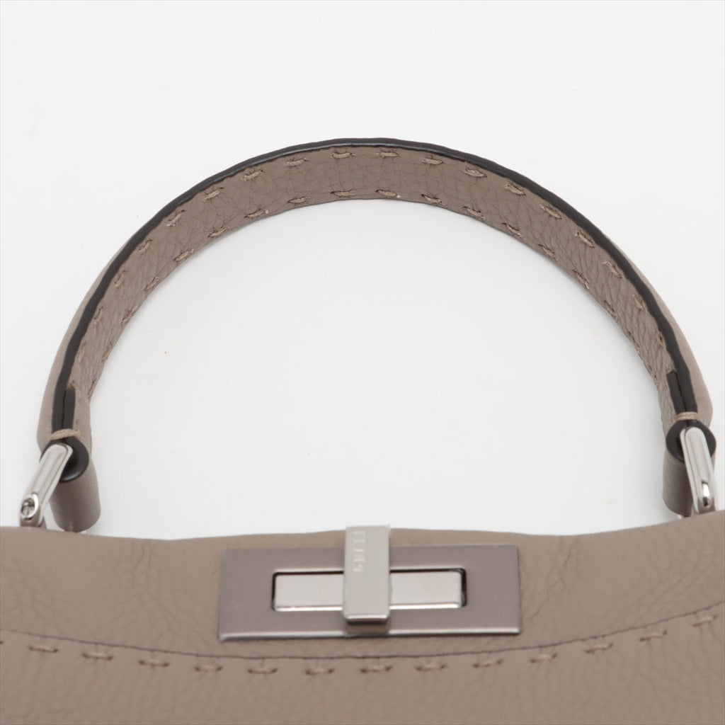 Peekaboo Regular Selleria Leather 2-way Beige