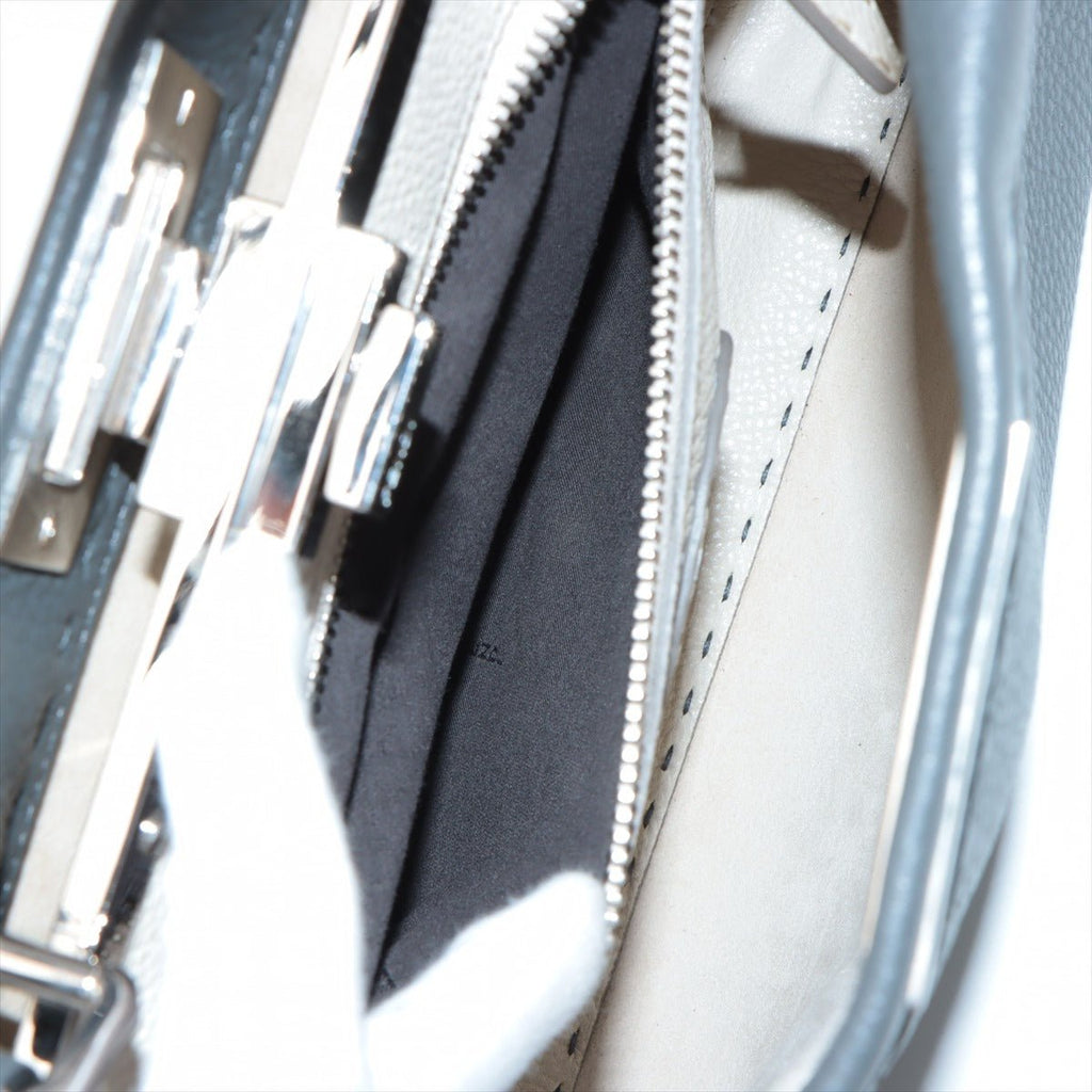 Peekaboo Regular Selleria Leather 2-way Grey