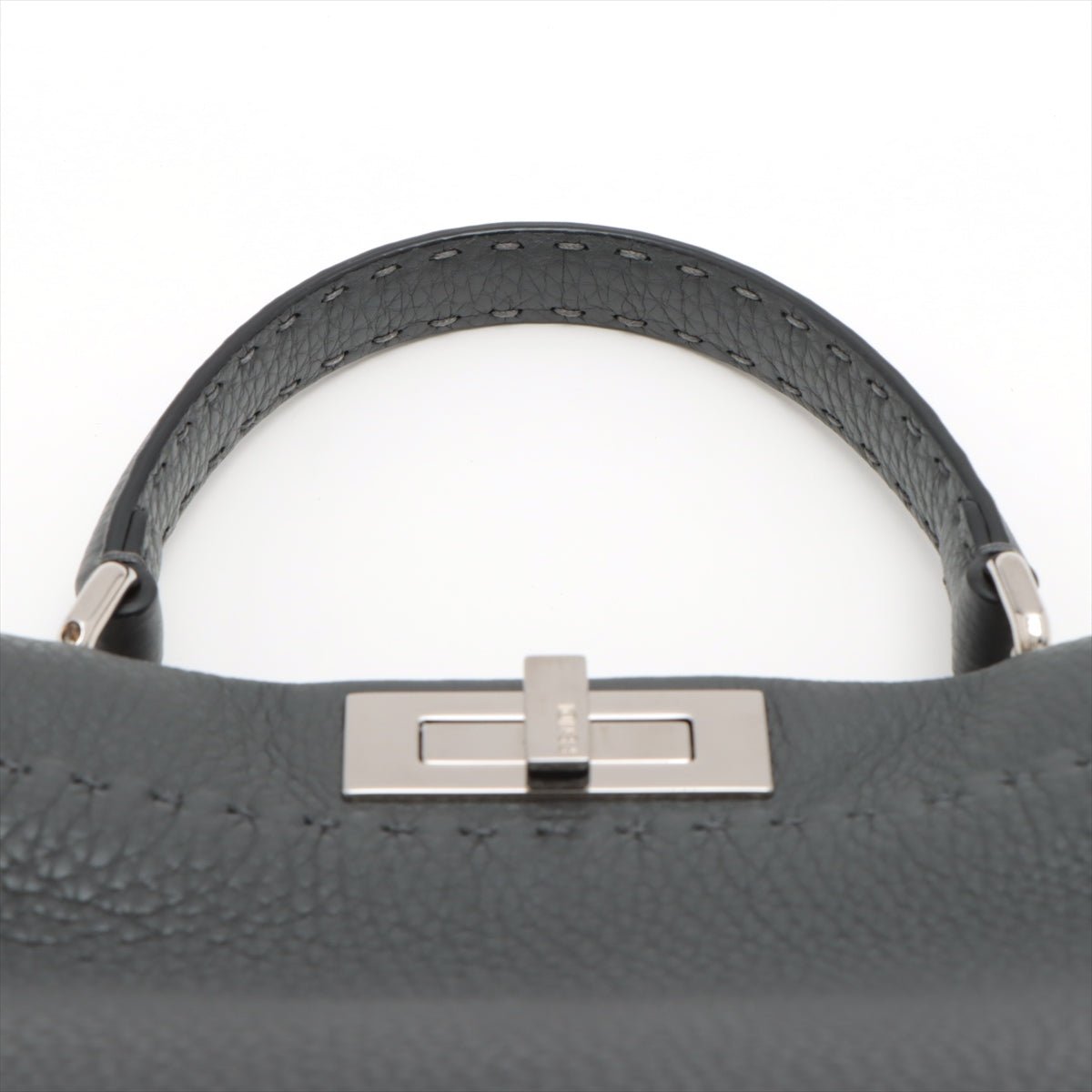 Peekaboo Regular Selleria Leather 2-way Grey