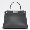 Peekaboo Regular Selleria Leather 2-way Grey
