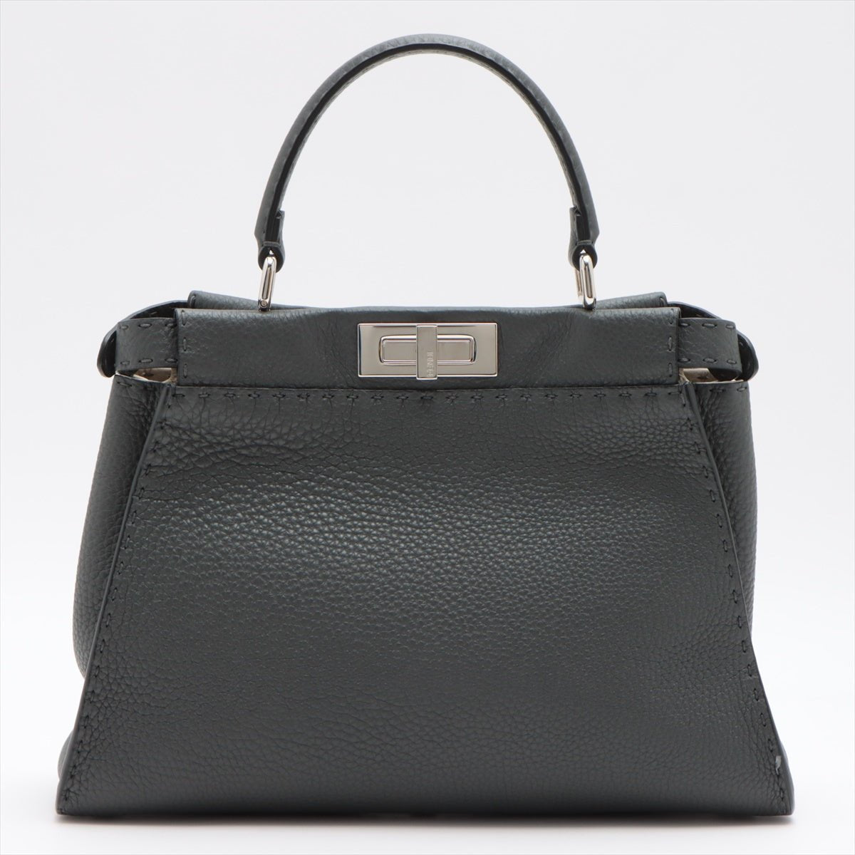 Peekaboo Regular Selleria Leather 2-way Grey