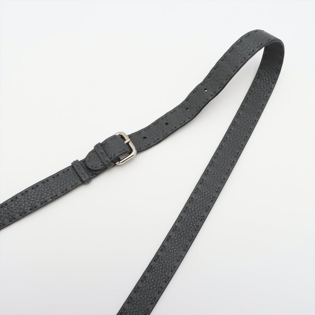 Peekaboo Regular Selleria Leather 2-way Grey