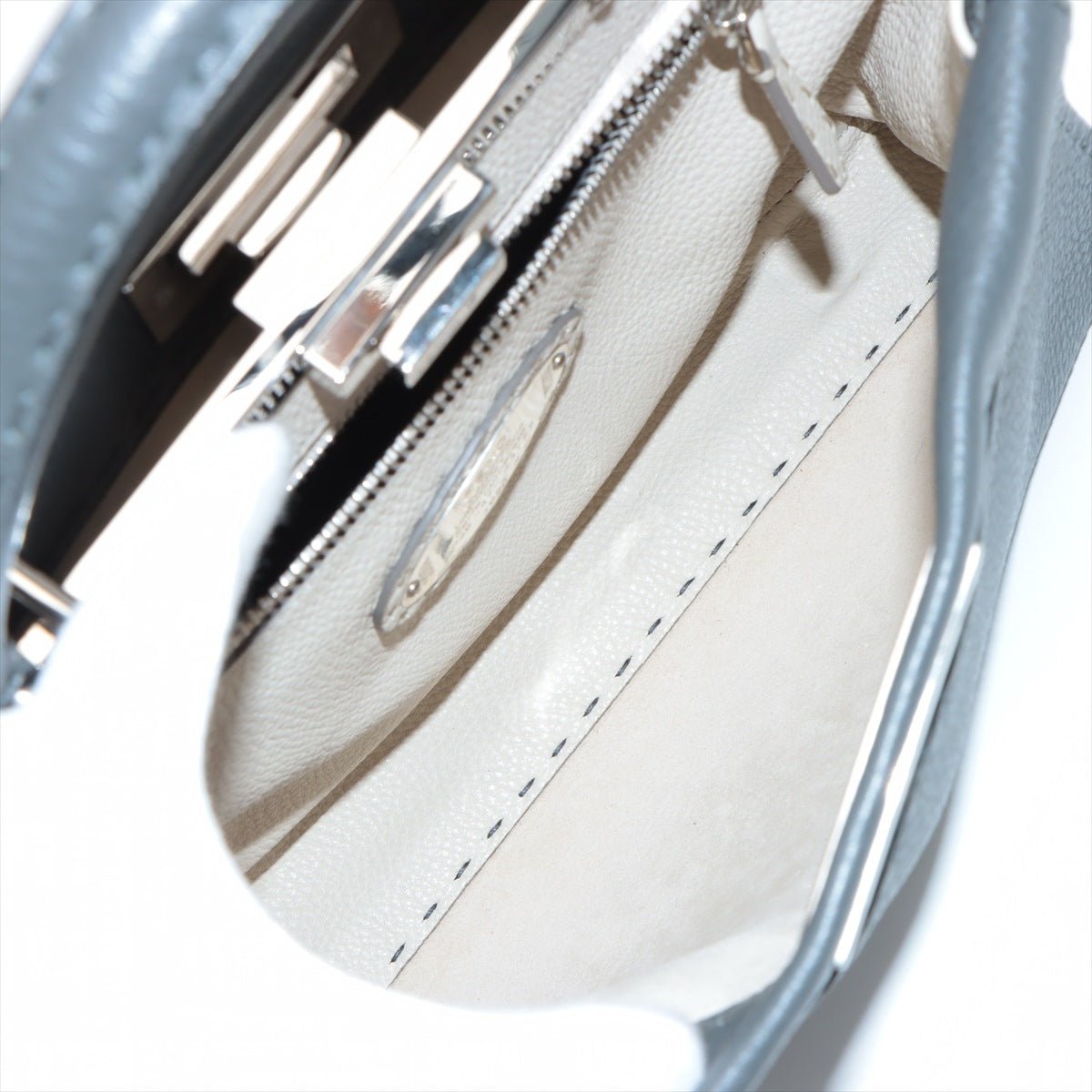 Peekaboo Regular Selleria Leather 2-way Grey