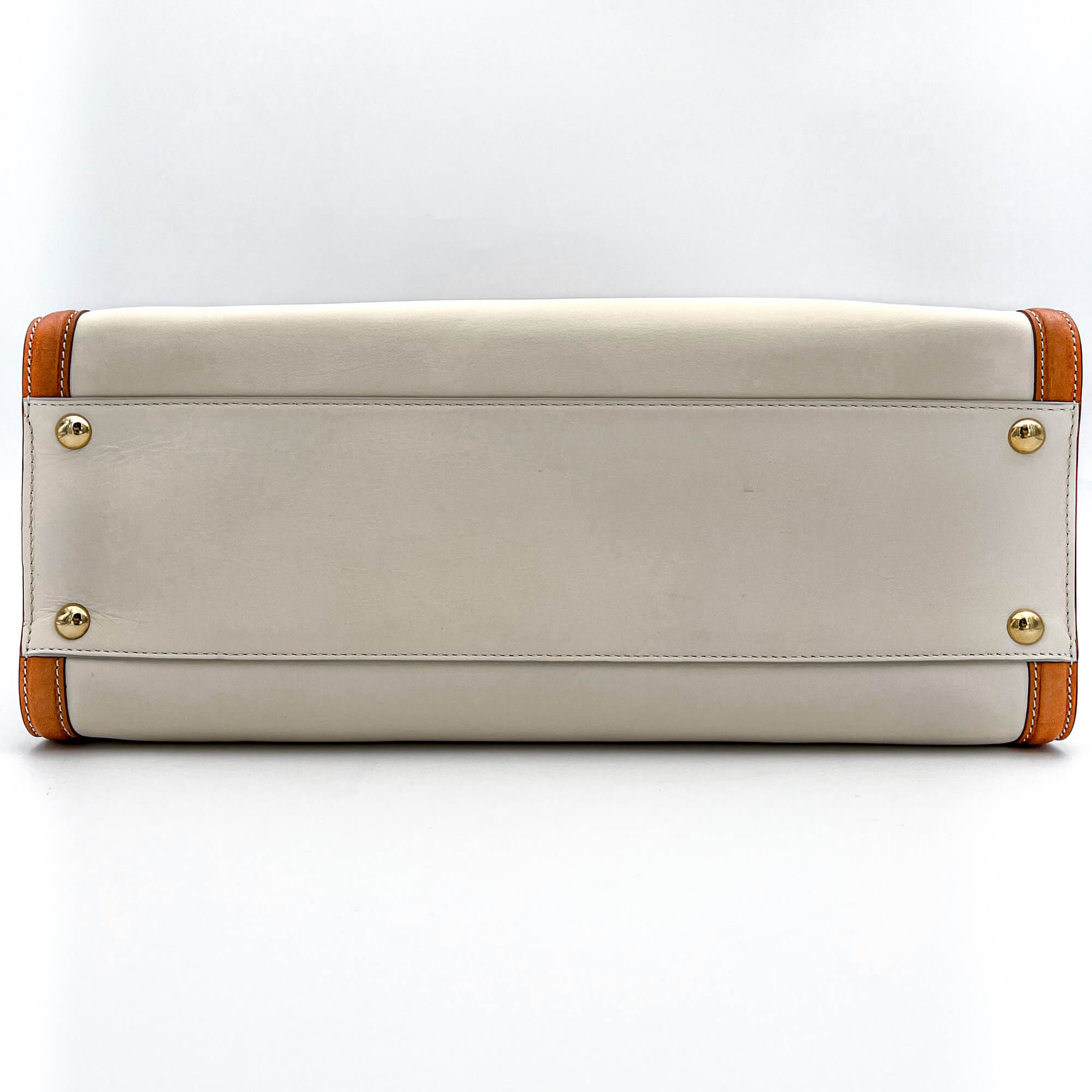 White Leather Tote