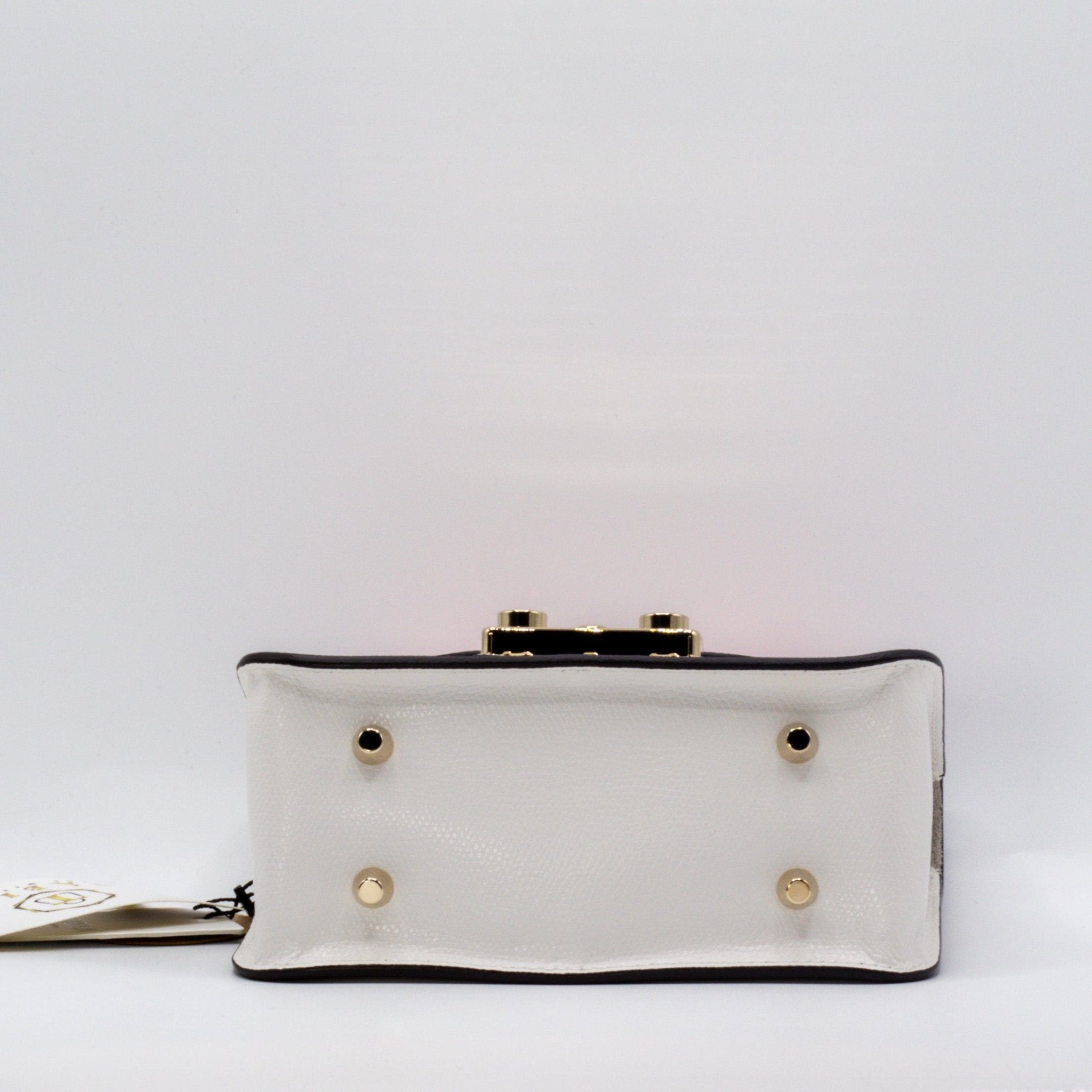 Metropolis Mini Crossbody Black and Pink Leather