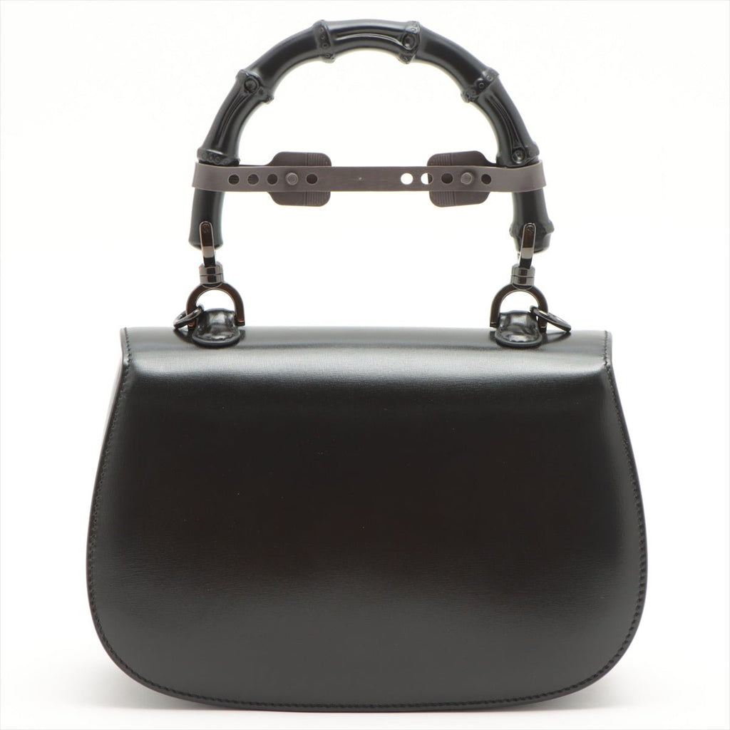 Bamboo 1947 Black Leather 2-way Handbag