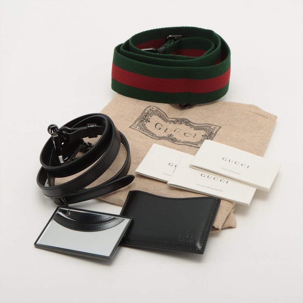 Bamboo 1947 Black Leather 2-way Handbag