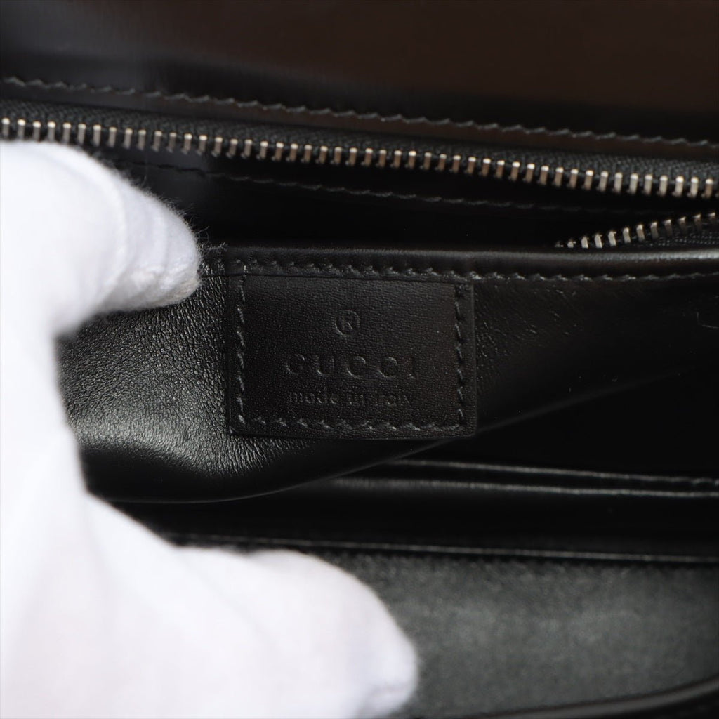 Bamboo 1947 Black Leather 2-way Handbag