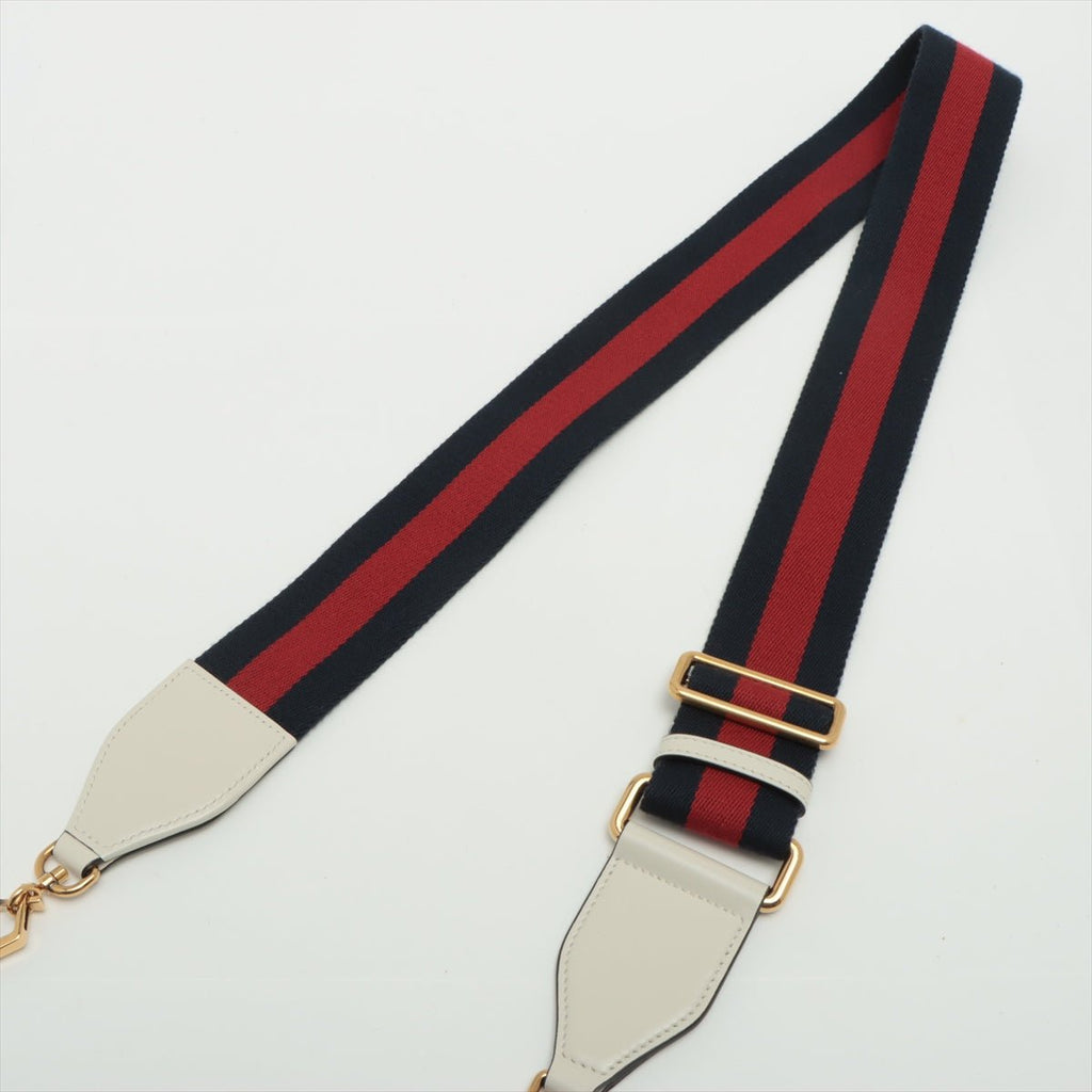 Bamboo 1947 Small Leather White & Black 2-Way Top-handle