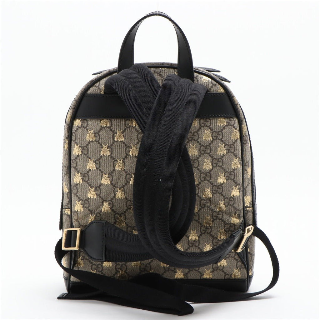 Bee GG Supreme Beige Black Backpack