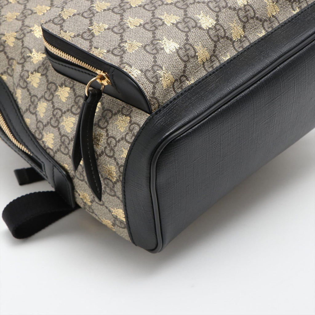 Bee GG Supreme Beige Black Backpack