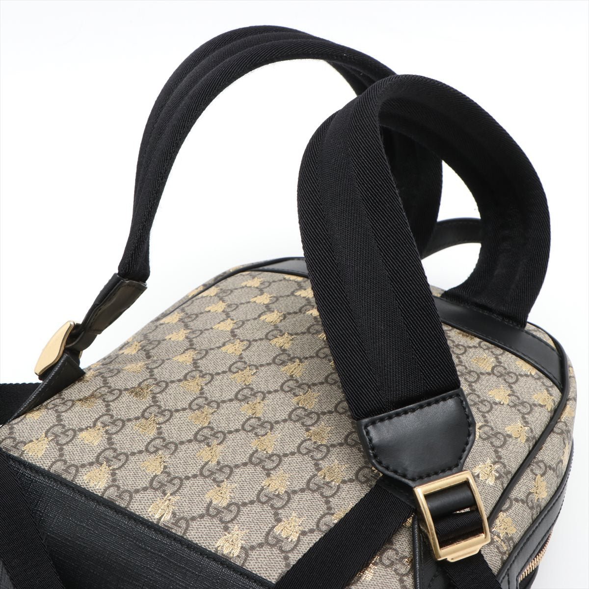 Bee GG Supreme Beige Black Backpack