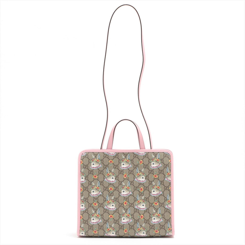Children's GG Supreme Canvas Higuchi Yuko Pink Tote