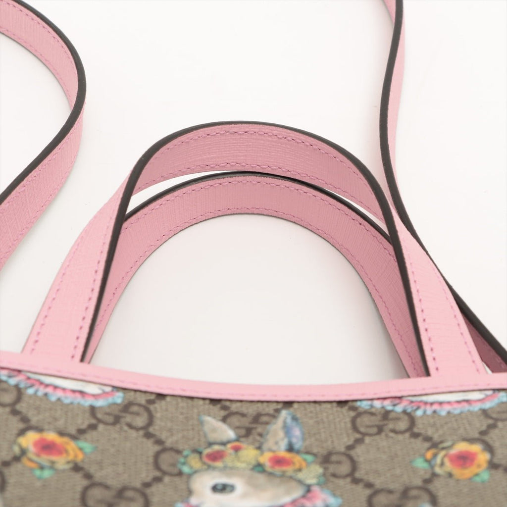 Children's GG Supreme Canvas Higuchi Yuko Pink Tote