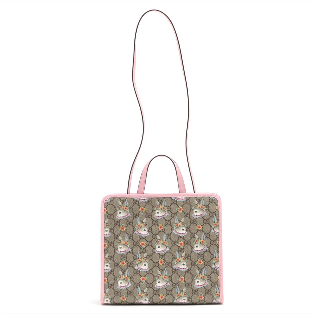 Children's GG Supreme Canvas Higuchi Yuko Pink Tote