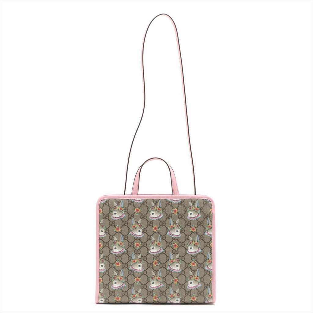 Children's GG Supreme Canvas Higuchi Yuko Pink Tote
