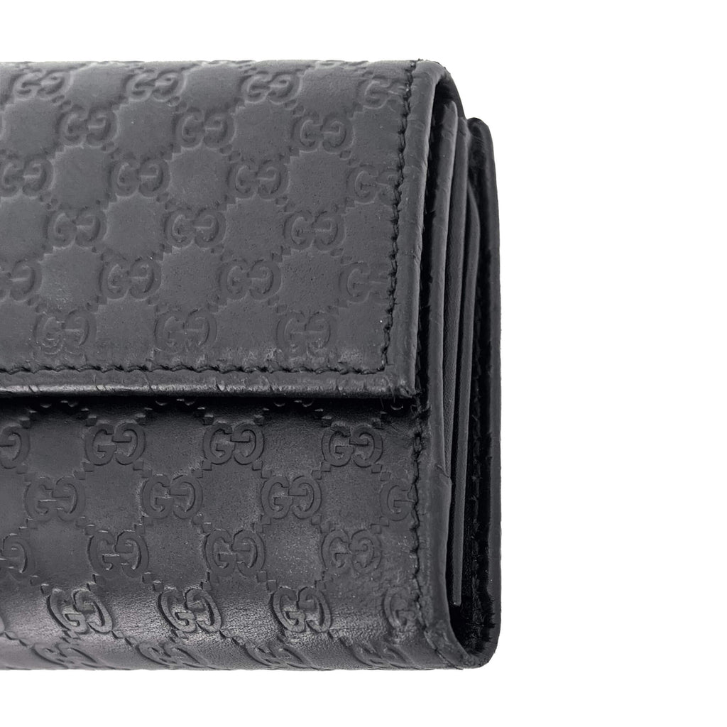 Continental Black Leather Wallet