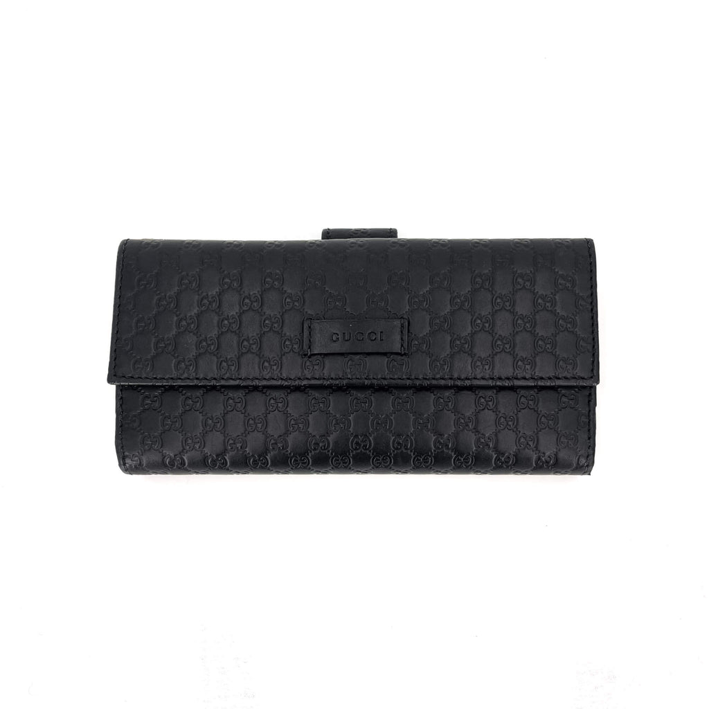 Continental Black Leather Wallet