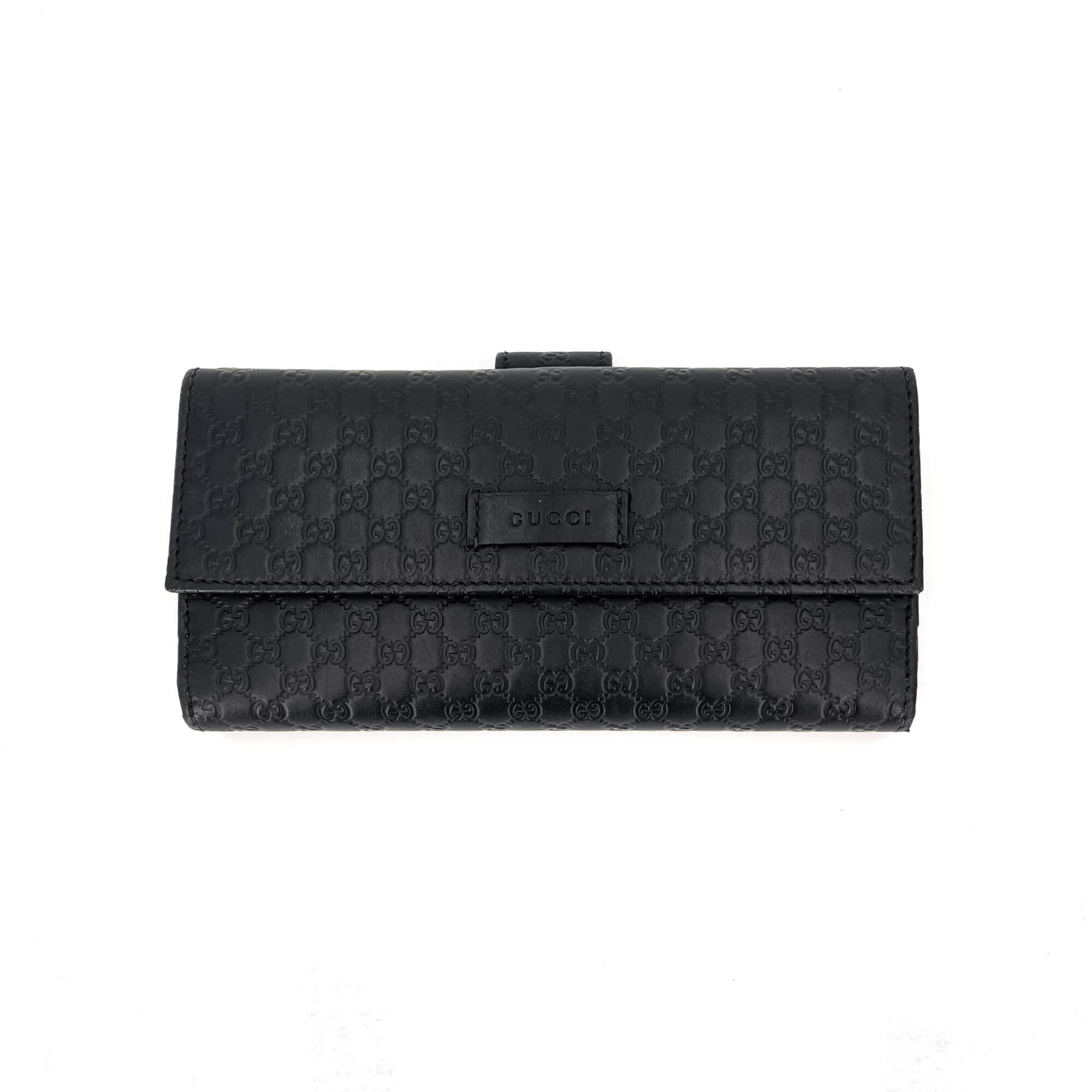 Continental Black Leather Wallet