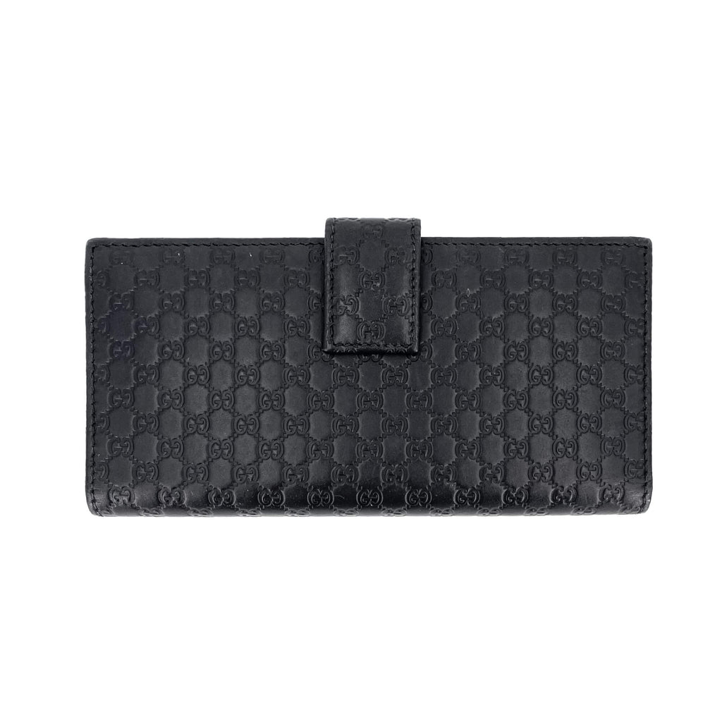 Continental Black Leather Wallet