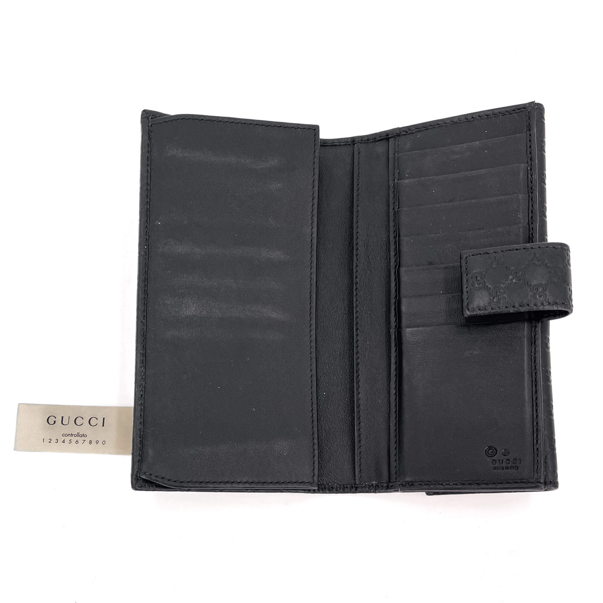 Continental Black Leather Wallet