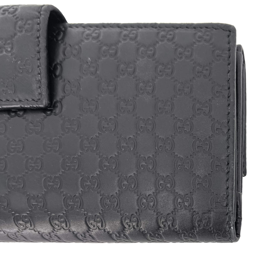 Continental Black Leather Wallet
