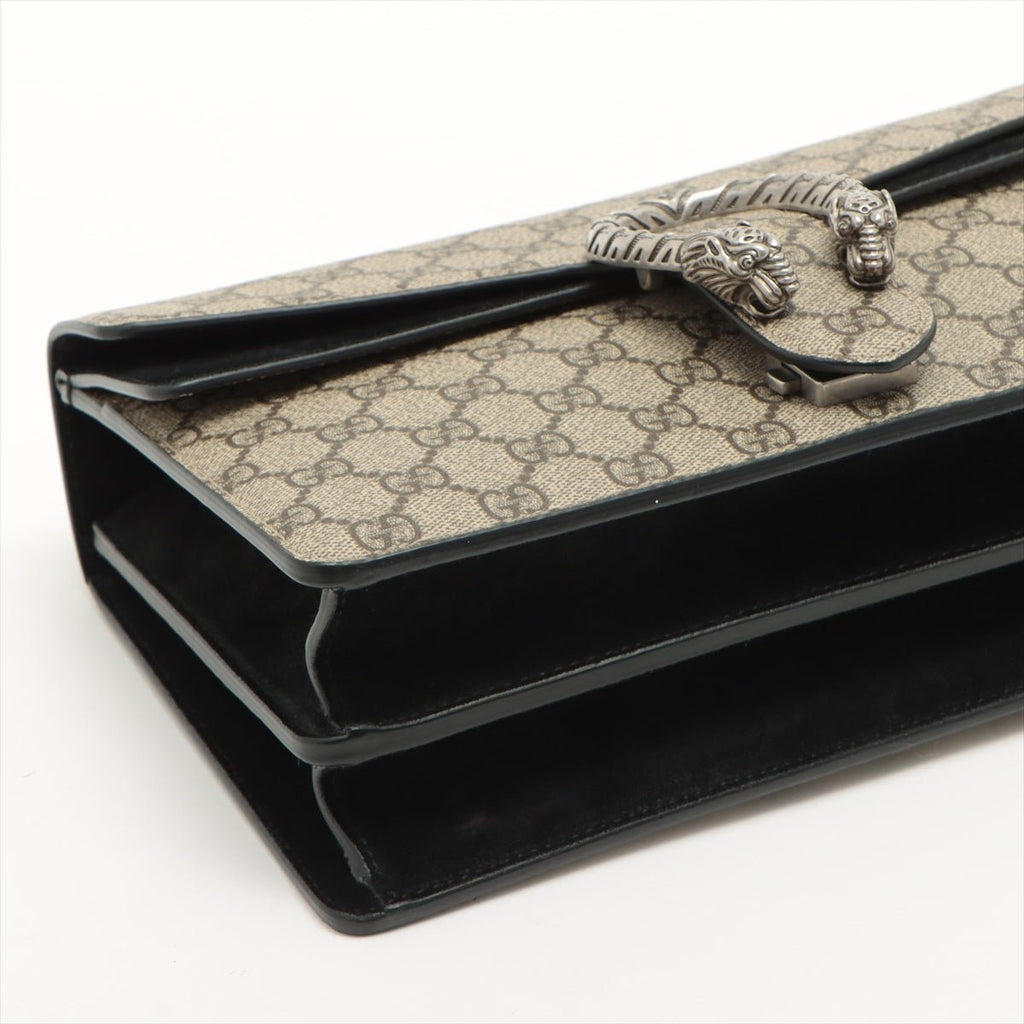 Dionysus GG Small Chain Shoulder Bag Beige and Black