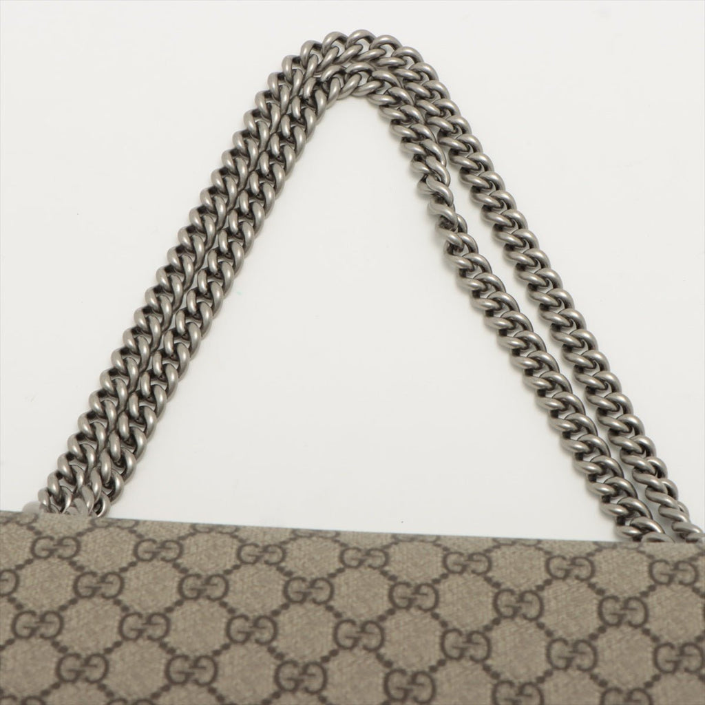 Dionysus GG Small Chain Shoulder Bag Beige and Black
