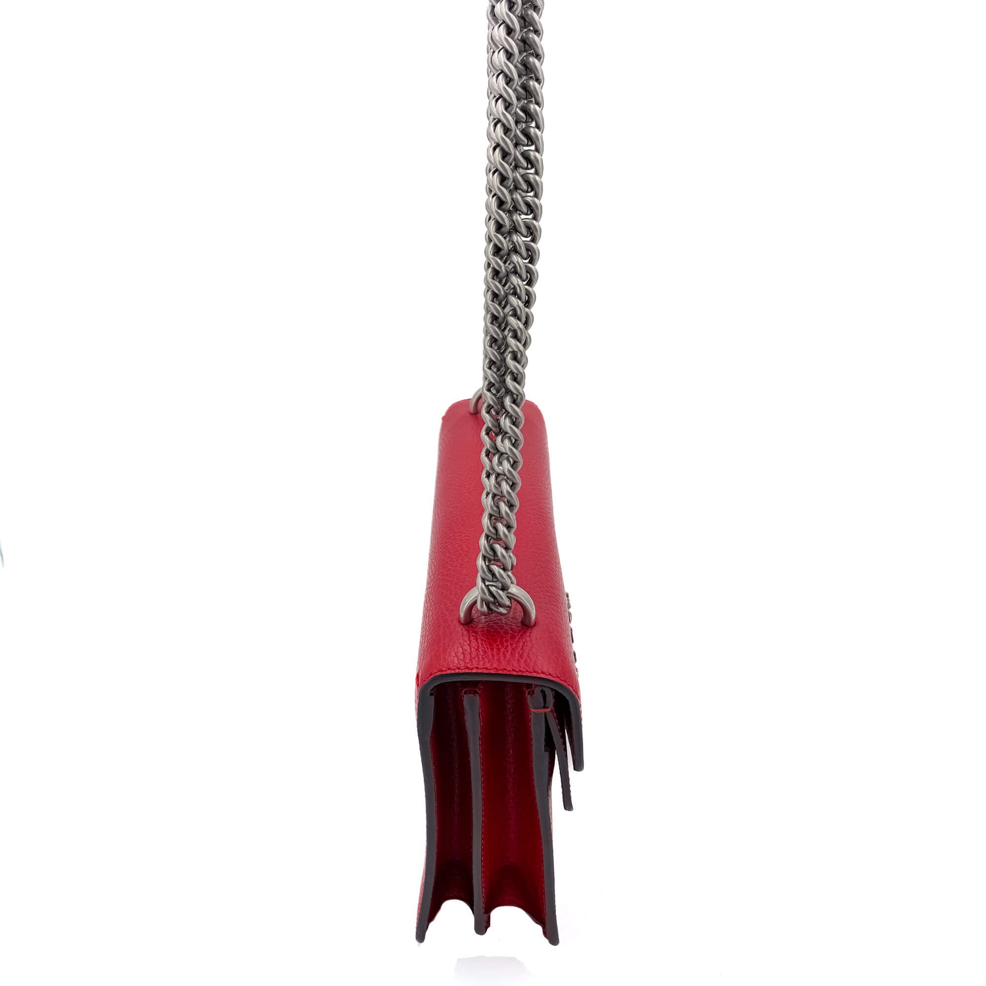 Dionysus GG Small Leather Chain Shoulder Bag Red