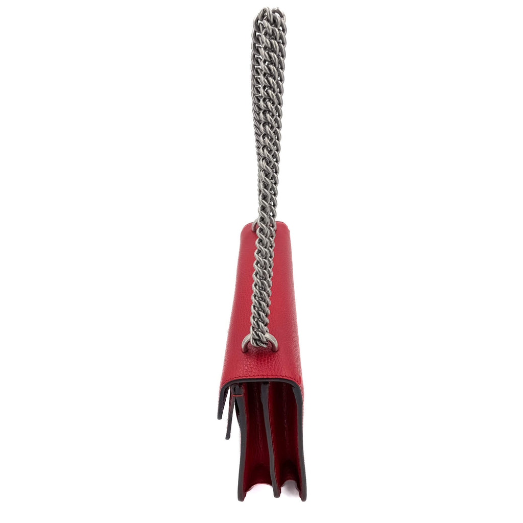 Dionysus GG Small Leather Chain Shoulder Bag Red