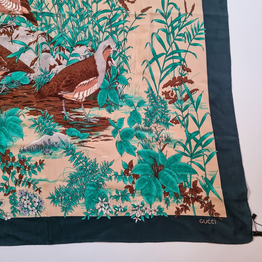 Flora Vintage Silk Foulard