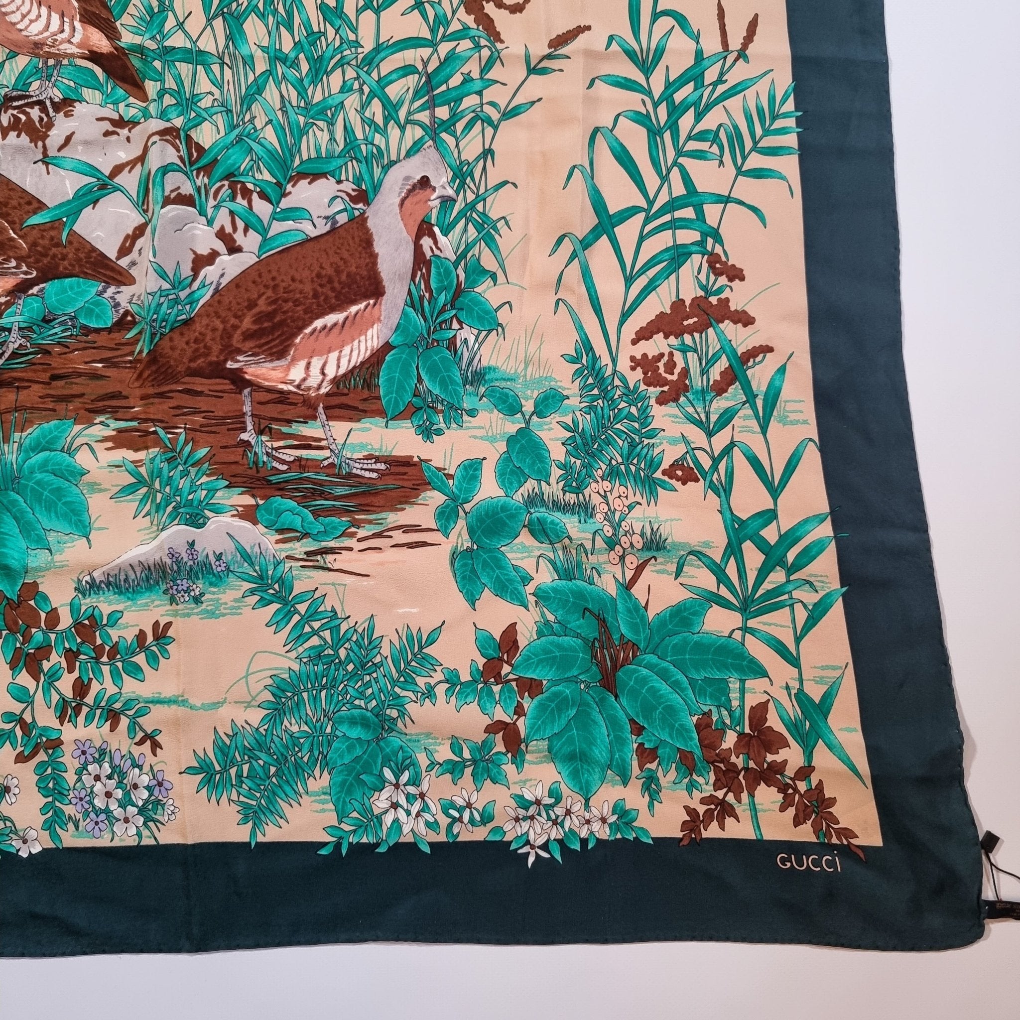 Flora Vintage Silk Foulard