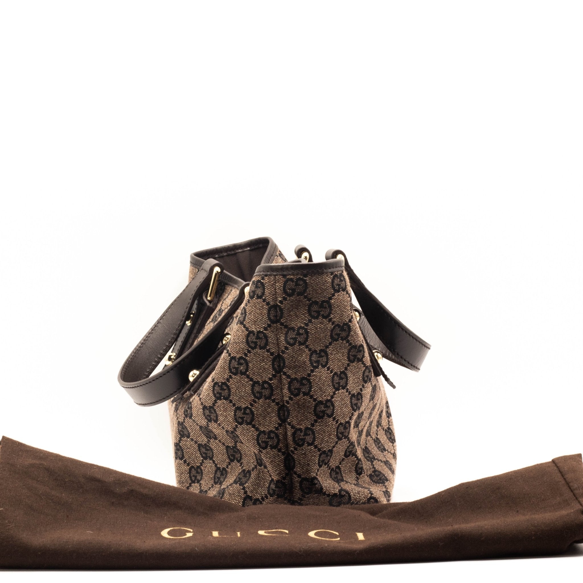 GG Canvas Jaquard Joliquer Mini Tote Bag Grey