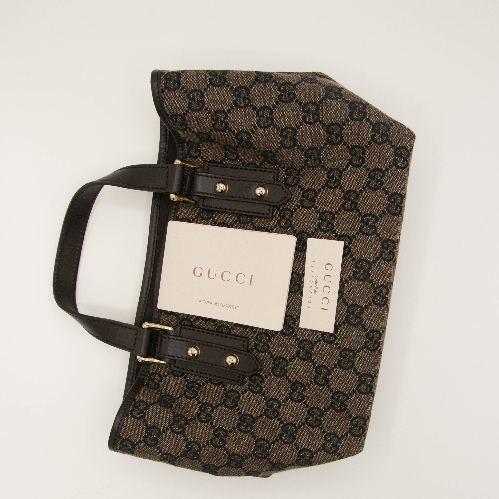 GG Canvas Jaquard Joliquer Mini Tote Bag Grey