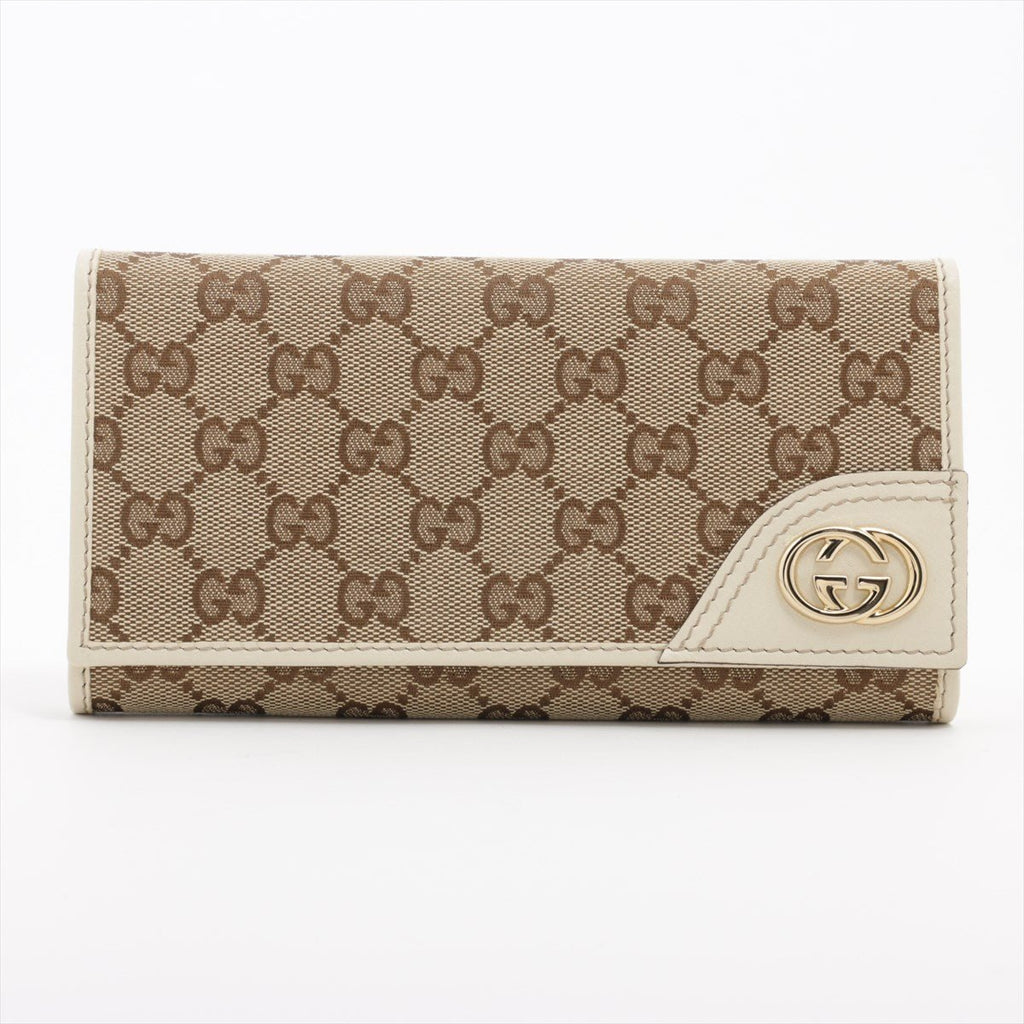 GG Canvas & Leather Wallet