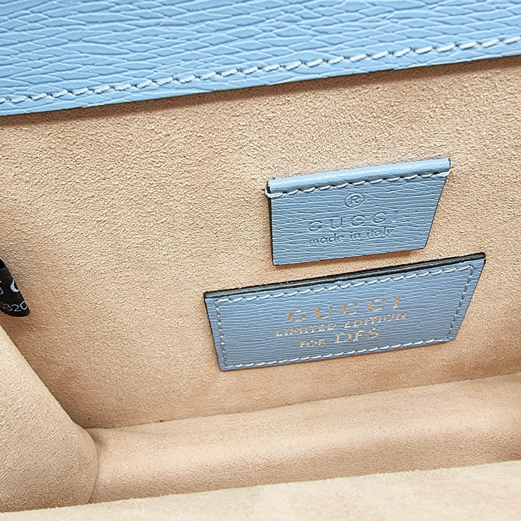 GG Dionysus Mini Azure Leather Limited Edition