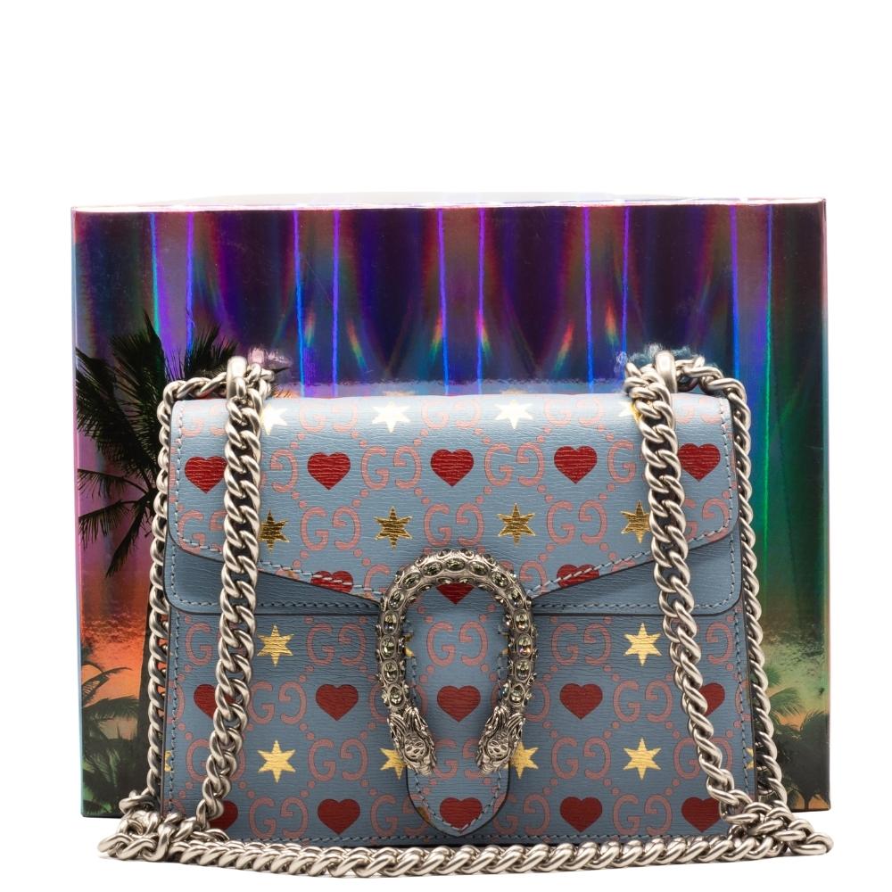 GG Dionysus Mini Azure Leather Limited Edition