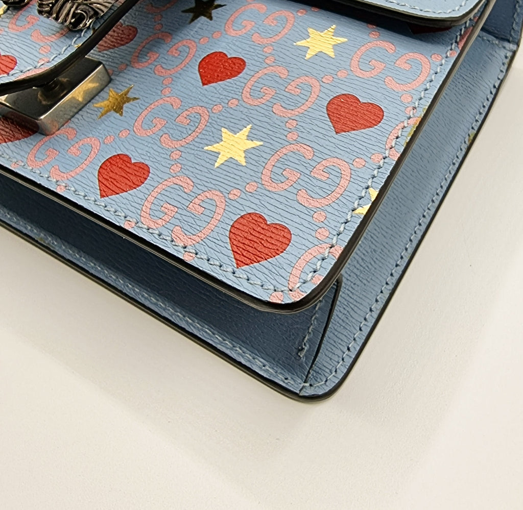 GG Dionysus Mini Azure Leather Limited Edition