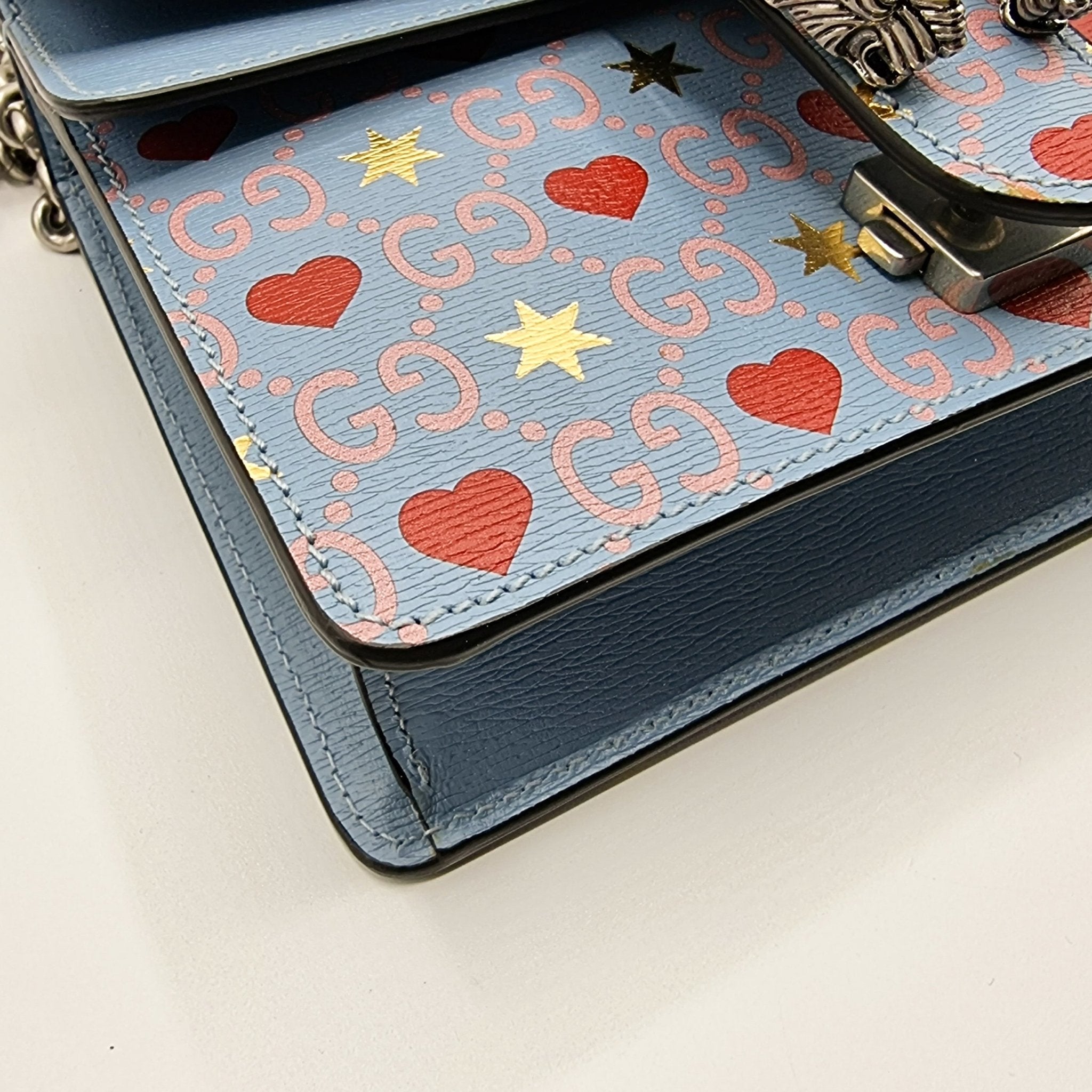 GG Dionysus Mini Azure Leather Limited Edition