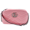 GG Light Pink Marmont Crossbody Bag MatelassÃƒÆ’Ã‚Â© Leather