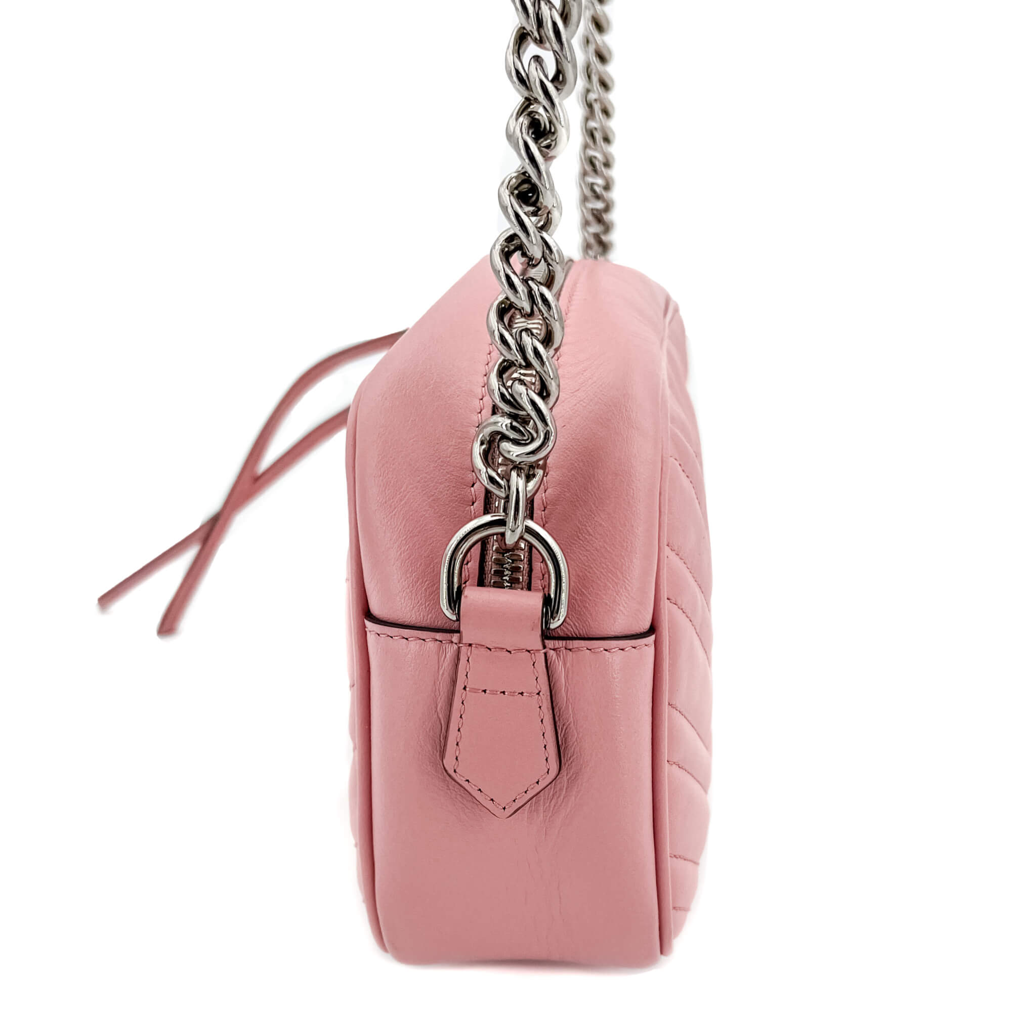 GG Light Pink Marmont Crossbody Bag MatelassÃƒÆ’Ã‚Â© Leather