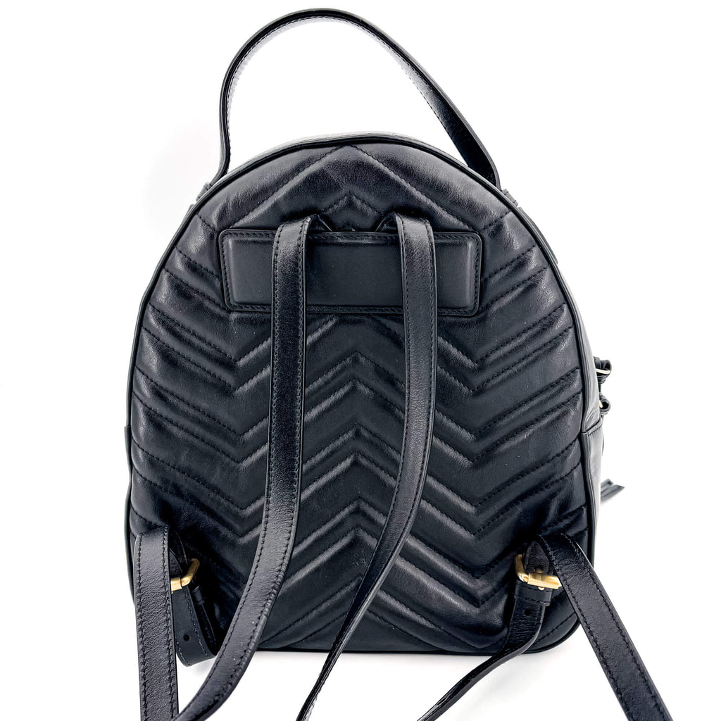 GG Marmont Animal Studs black leatherBackpack